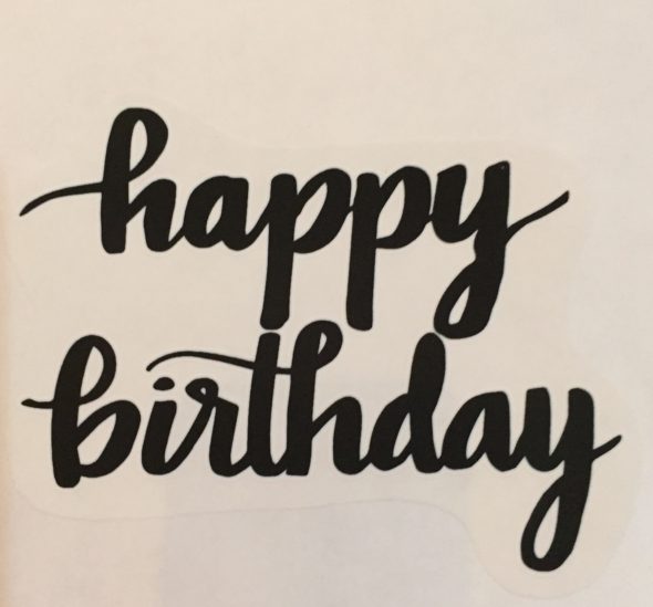 Script Happy Birthday - Papalani Gelato LLC